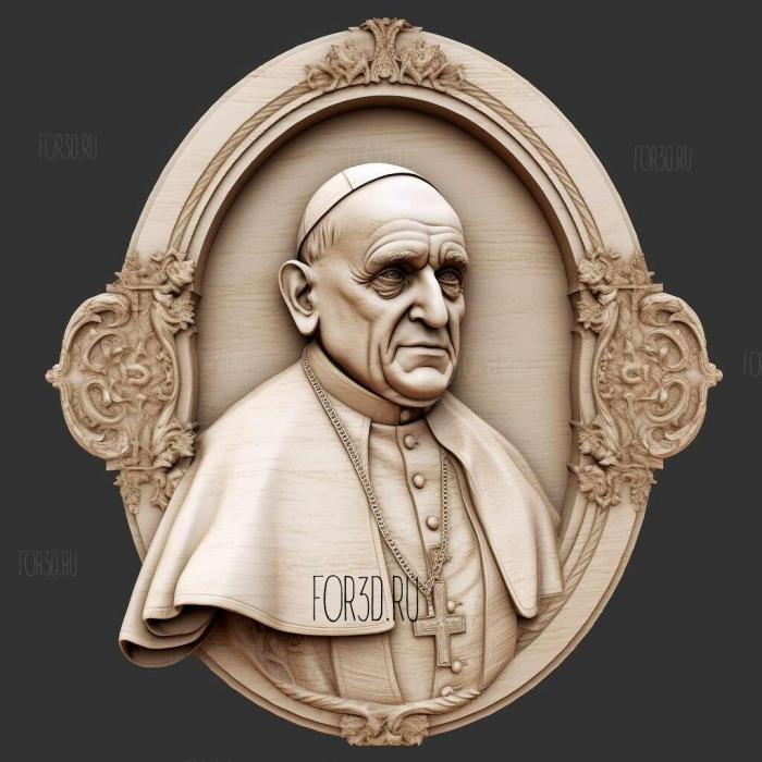 pope 3 stl model for CNC